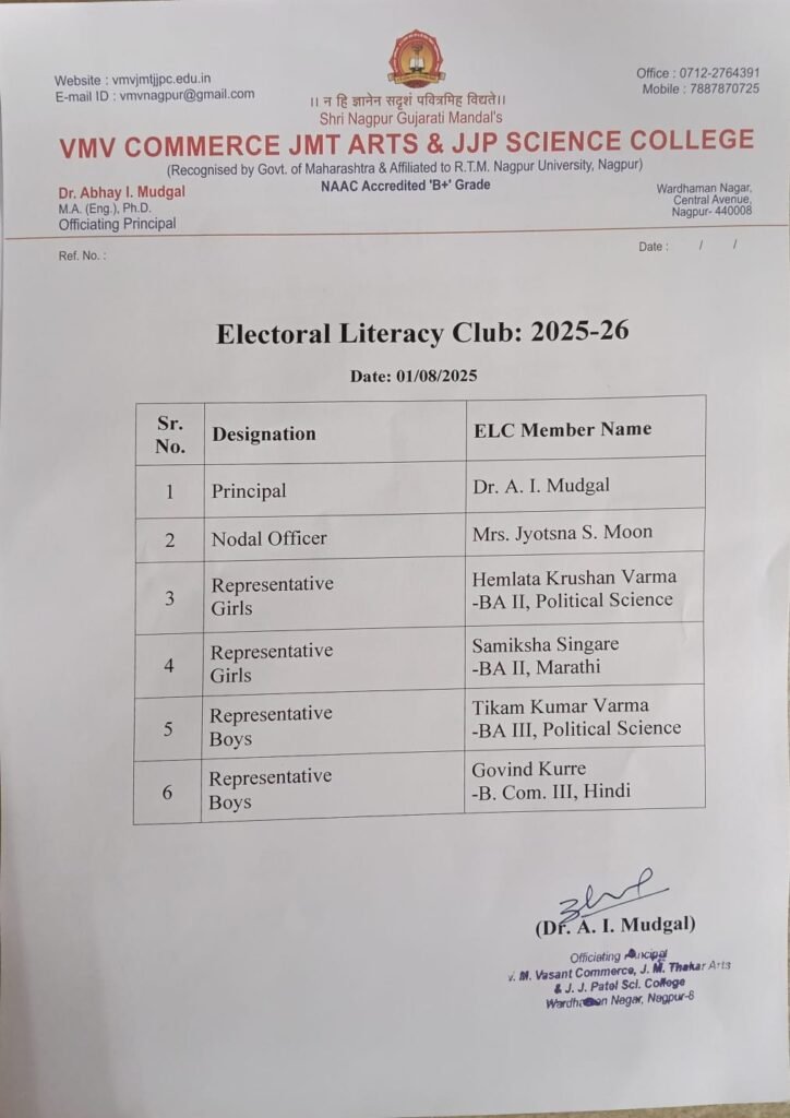 28.01.2026 ELECTORAL LITERACY CLUB 2025
