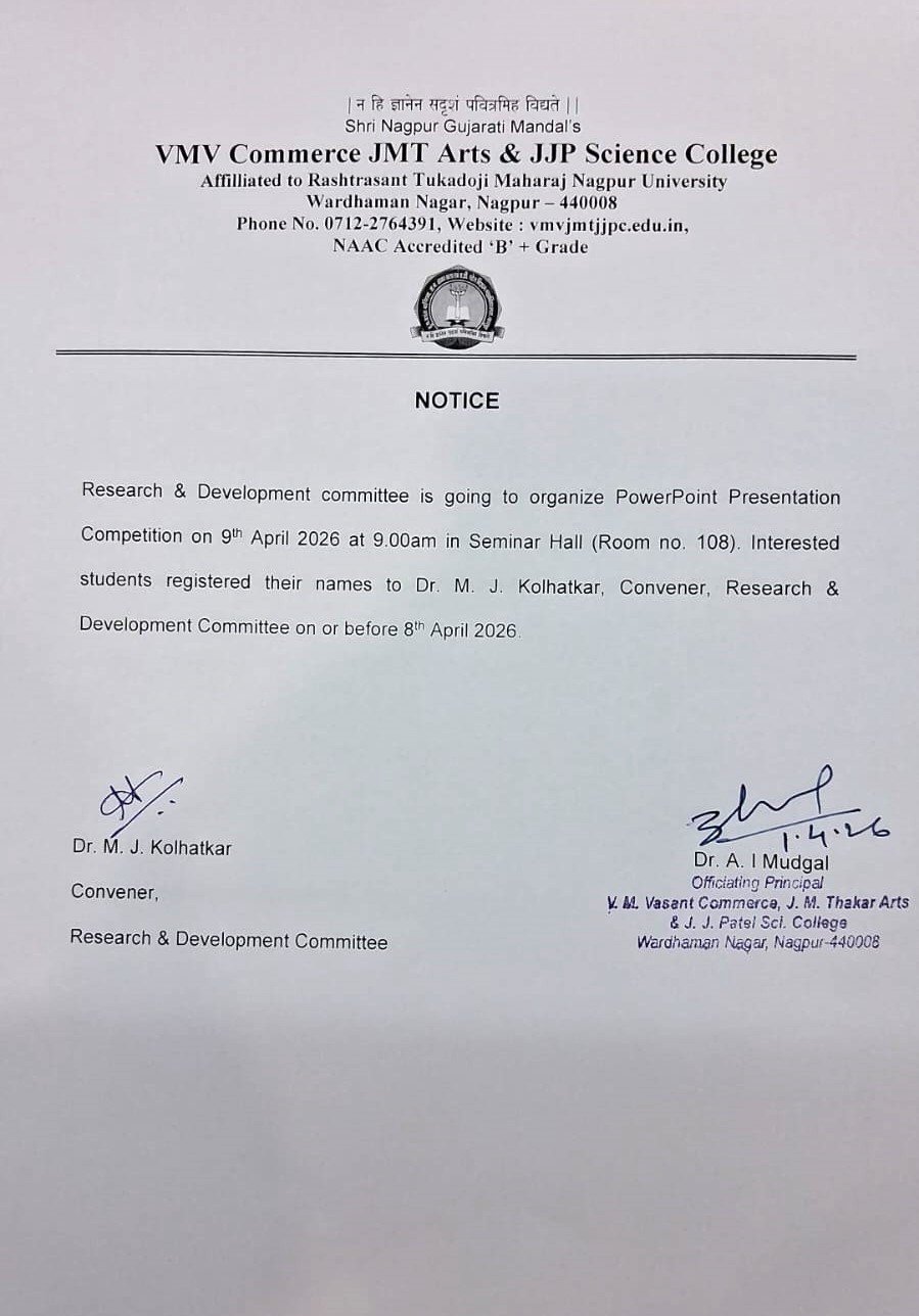 01.04.2026 Power Point Presentation Competition on 9.4.2026